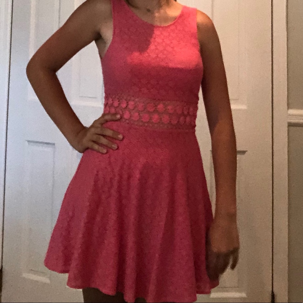 Free People Pink Cutout Dress